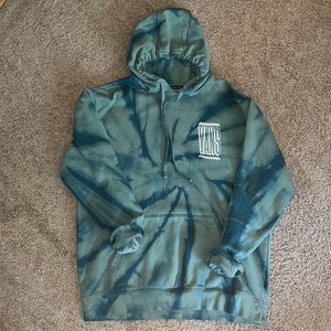 VANS Tie Dye Green & Blue Hoodie